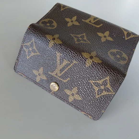 Louis Vuitton Brown and Gold Monogram Key Case